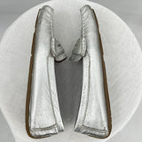 women Kenneth Cole Gentle Souls Penny Loafers Silver Shoes 7 1/2