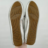 women Kenneth Cole Gentle Souls Penny Loafers Silver Shoes 7 1/2