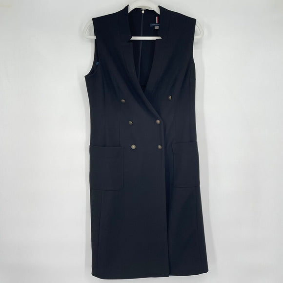 women Tommy Hilfiger Double Breasted Black Dress 6/S