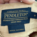 women Pendleton Belted Midi Tan Skirt 8/M