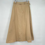 women Pendleton Belted Midi Tan Skirt 8/M