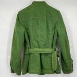 women Boden Belted Utility Spring Green Jacket 8
