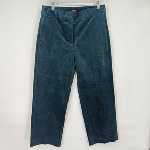 women Banana Republic Outlet NWT Corduroy Straight Trouser Teal Pants 6