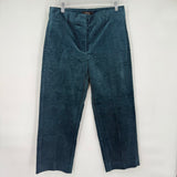 women Banana Republic Outlet NWT Corduroy Straight Trouser Teal Pants 6