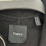 women Theory Wool/Cashmere Full Zip Black Coat S