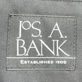 men Jos. A. Bank Cotton Double Breasted Trench Black Coat 40L