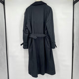 men Jos. A. Bank Cotton Double Breasted Trench Black Coat 40L