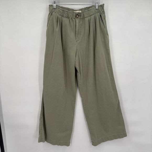 women Loft Paperbag Chinos Olive Pants MP