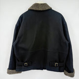 women Braetan Vintage Wool Blend Black Jacket M