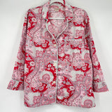 women Bed Head Paisley Pajama Set Red/Pink Multi Intimates/Sleepwear S