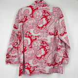 women Bed Head Paisley Pajama Set Red/Pink Multi Intimates/Sleepwear S
