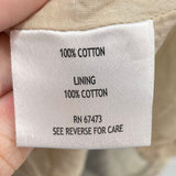 women Taylor Fit and Flair Cotton Patterned Sundress Beige and Blue Dress 6