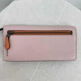 women Coach NWT Colorblock Slim Wallet MSRP $150 Pink Purse