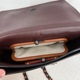 women Coach Dinky Glovetanned Leather Crossbody Tan Beige Purse