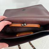 women Coach Dinky Glovetanned Leather Crossbody Tan Beige Purse