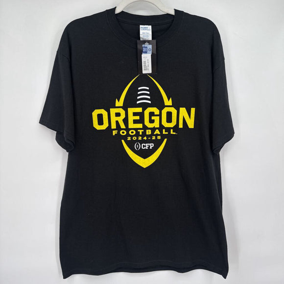 men Port & Company NWT Oregon Ducks Black Yellow Knit Top L