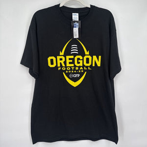 men Port & Company NWT Oregon Ducks Black Yellow Knit Top L