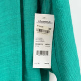 women Elementz NWT Studded Button Front Green Woven Top 2X