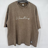 unisex Wealths Collections NWT Short Sleeve Brown Sweatshirt XL