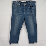 women Juicy Couture Relaxed Skinny Cuffed Blue Jeans 32/14