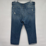 women Juicy Couture Relaxed Skinny Cuffed Blue Jeans 32/14