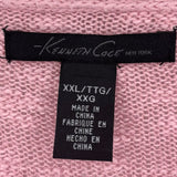 women Kenneth Cole Cotton Blend Cardigan Pink Sweater XXL