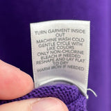 women CJ Banks Cotton Cardigan Purple Sweater 1X