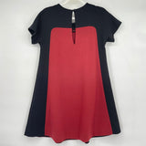 women Kate Spade Color Block Mini Swing Black & Brick Red Dress 2
