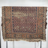 Worn Antique Balochi Rug 34x54 Home Decor