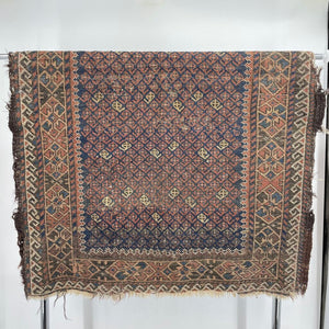 Worn Antique Balochi Rug 34x54 Home Decor