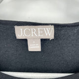 women J. Crew Fine Gauge Merino Wool Crewneck Black Sweater S