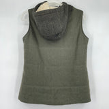 women Prana Herringbone Hooded Vest Green Jacket XS