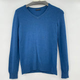 women only mine Cashmere V Neck Blue Sweater S