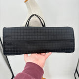 women Kate Spade Signature Canvas Tote Black Purse
