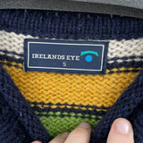 men Irelands Eye Vintage Wool/Silk Rollneck Striped Pullover Multi Sweater S