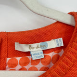women Boden Textured Shift Orange Dress 14