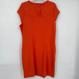 women Boden Textured Shift Orange Dress 14
