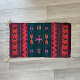 Zapotec Handwoven Wool Rug Wall Hanging 39x22.5" Home Decor