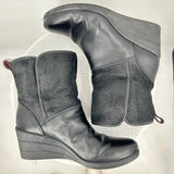 women Ugg Wedge Boots Black Shoes 8
