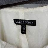 women Eileen Fisher Snap Front Shirtdress Cream Dress M