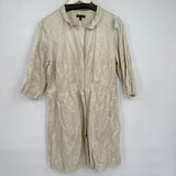 women Eileen Fisher Snap Front Shirtdress Cream Dress M