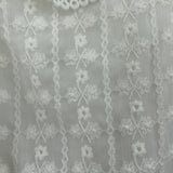 women J.O.A White Embroidery White Woven Top S