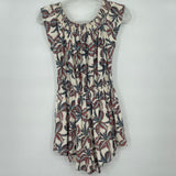 women Lush Linen Blend Floral Romper Cream Jumpsuit/Romper S