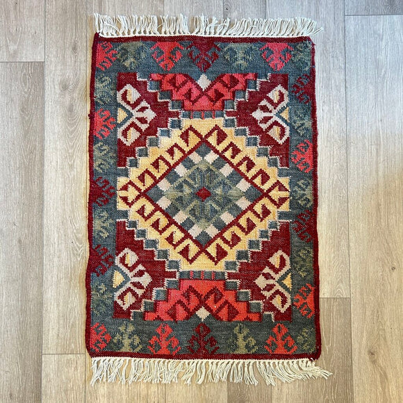 Kilim Wool Rug 41x26