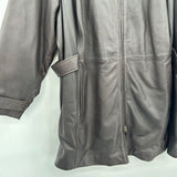 women Eddie Bauer Leather Brown Jacket 3X