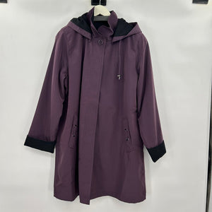 women Norm Thompson Water Resistant w/Removable Liner Purple Coat 1X