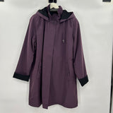 women Norm Thompson Water Resistant w/Removable Liner Purple Coat 1X
