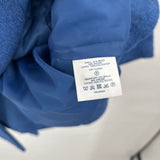 women Lands End Wool Blend Overcoat Blue Coat 24W