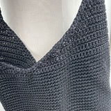 women The Sak Crochet Bucket Tote Black Purse