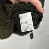 women Alfani NWT Ribbed Metallic Black Gold Sweater M